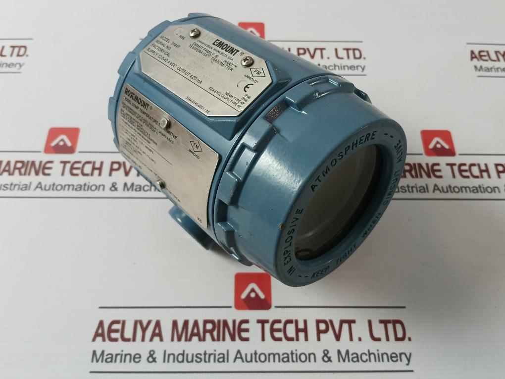 Rosemount 3144P Temperature Transmitter Hart 12.0-42.4 Vdc 4-20Ma 60C 90C