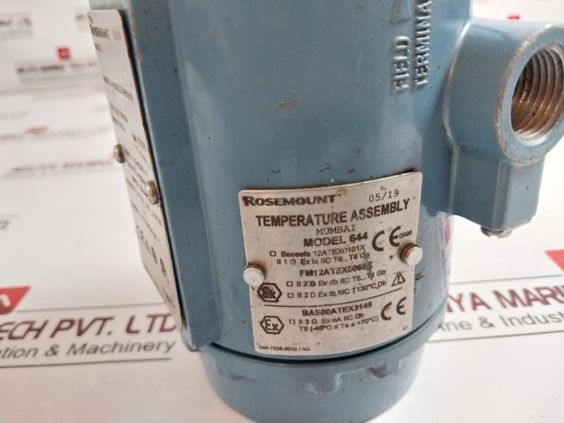 Rosemount 644Fak1D2B4M5Q4Hr7 Temperature Transmitter Rev: A 12-42.4V 4-20Ma