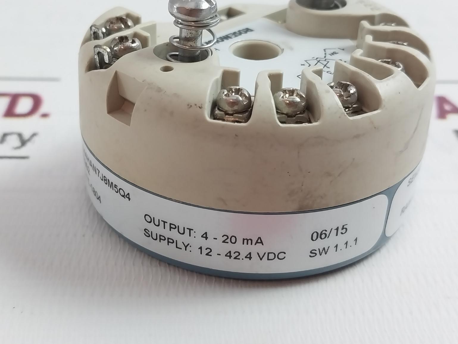 Rosemount 644Han7J8M5Q4 Temperature Transmitter 4-20Ma 12-42.4Vdc