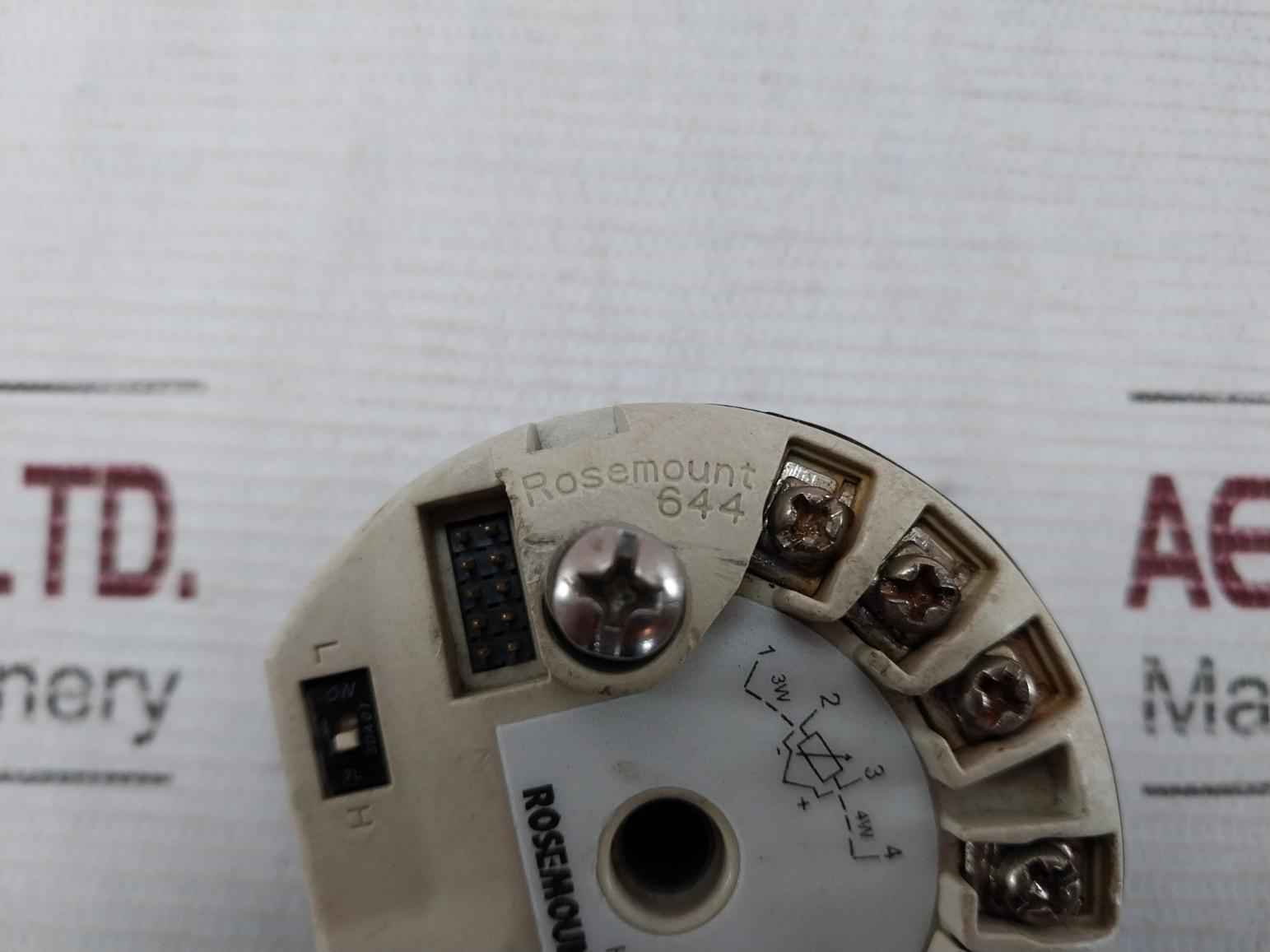 Rosemount 644Hanaj6M5Q4 Temperature Transmitter Head 12-42.4Vdc 4-20 Ma