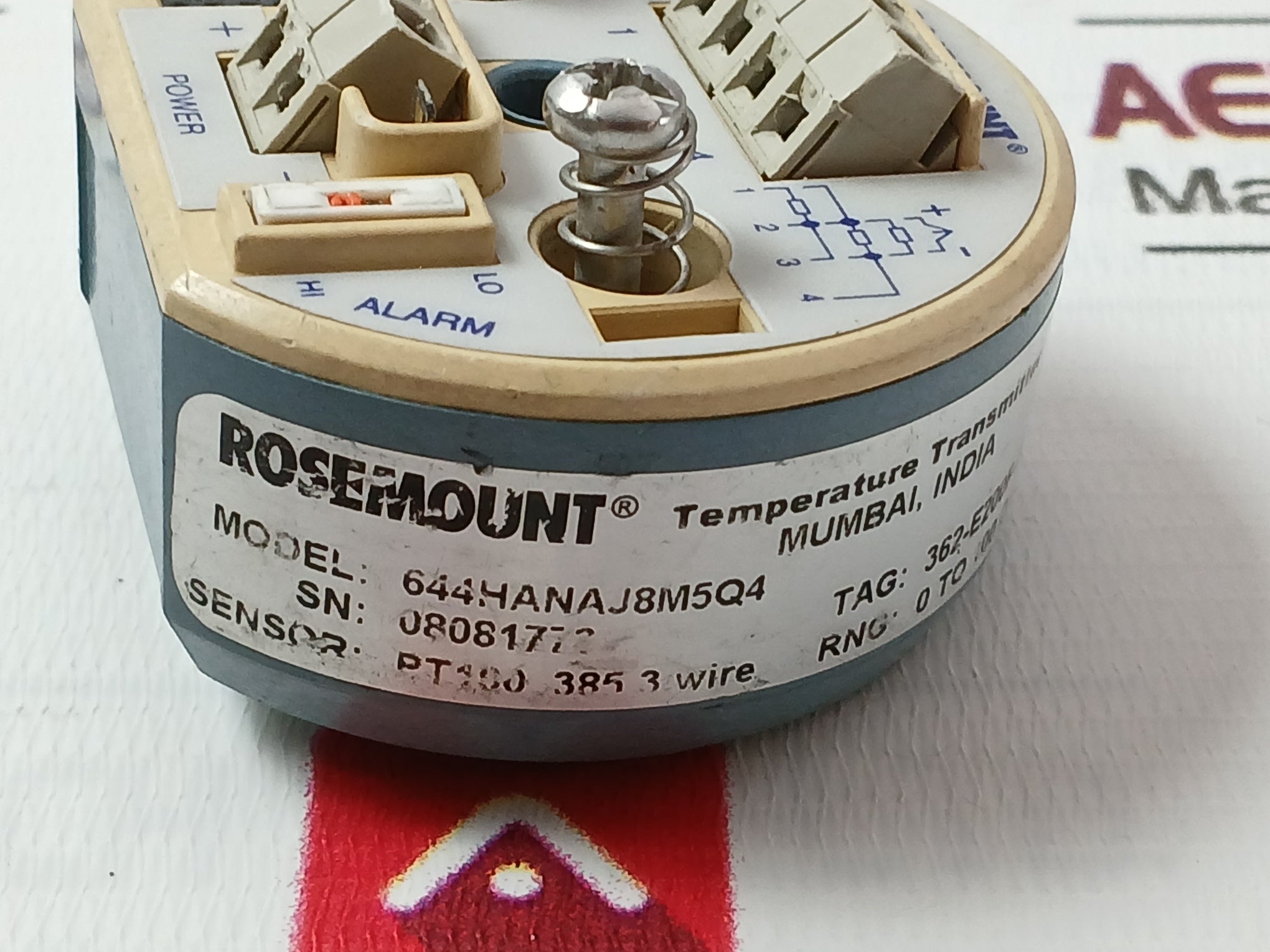 Rosemount 644Hanaj8M5Q4 Temperature Transmitter 00644-6402-2005 12-42.2Vdc