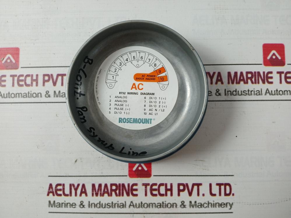 Rosemount 8732Emt1A1M4 Magnetic Flowmeter Ip66 Rev Ac 90–250Vac 50/60Hz