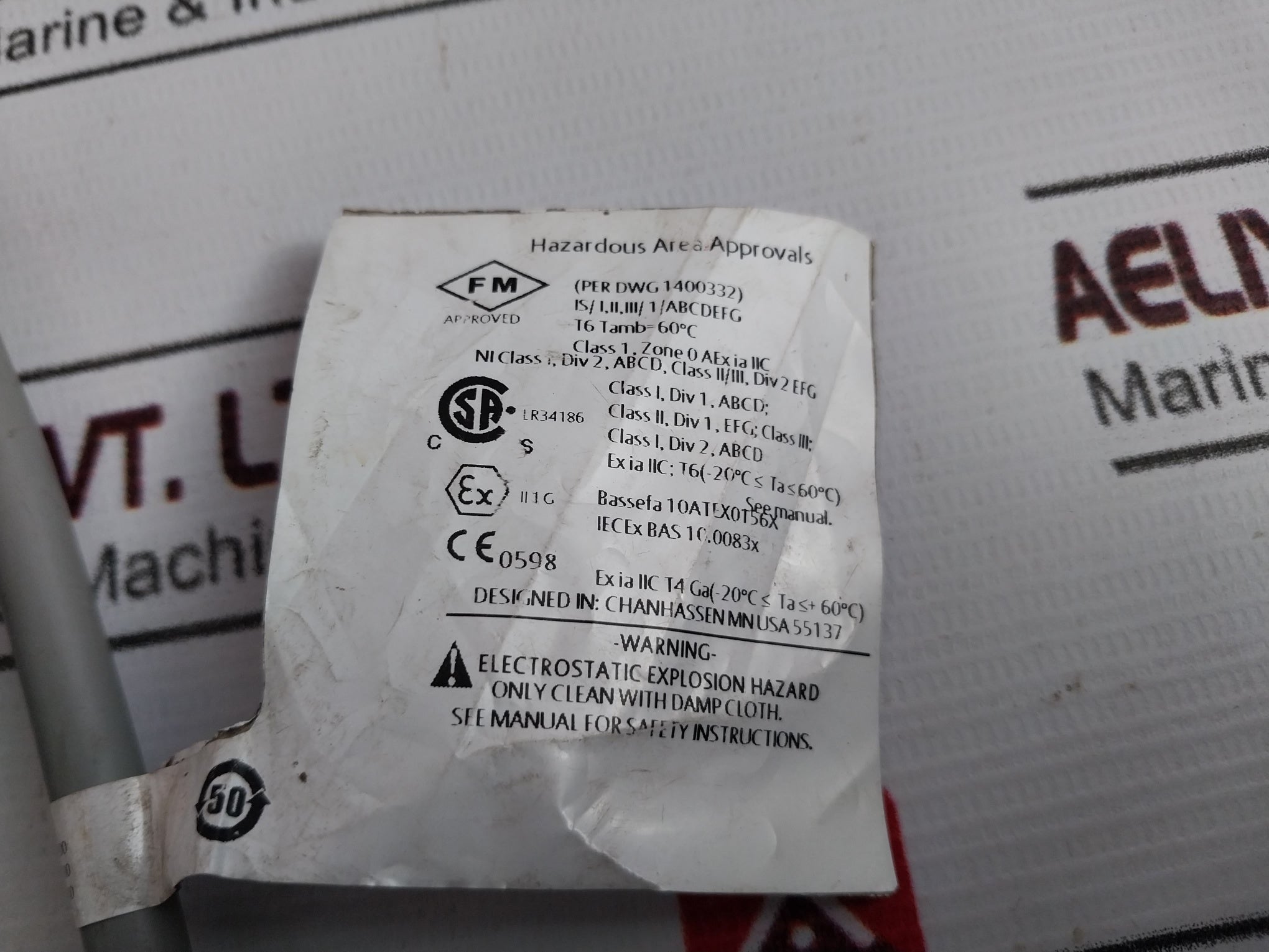Rosemount 396P-02-10-55 Ph Sensor 9200274