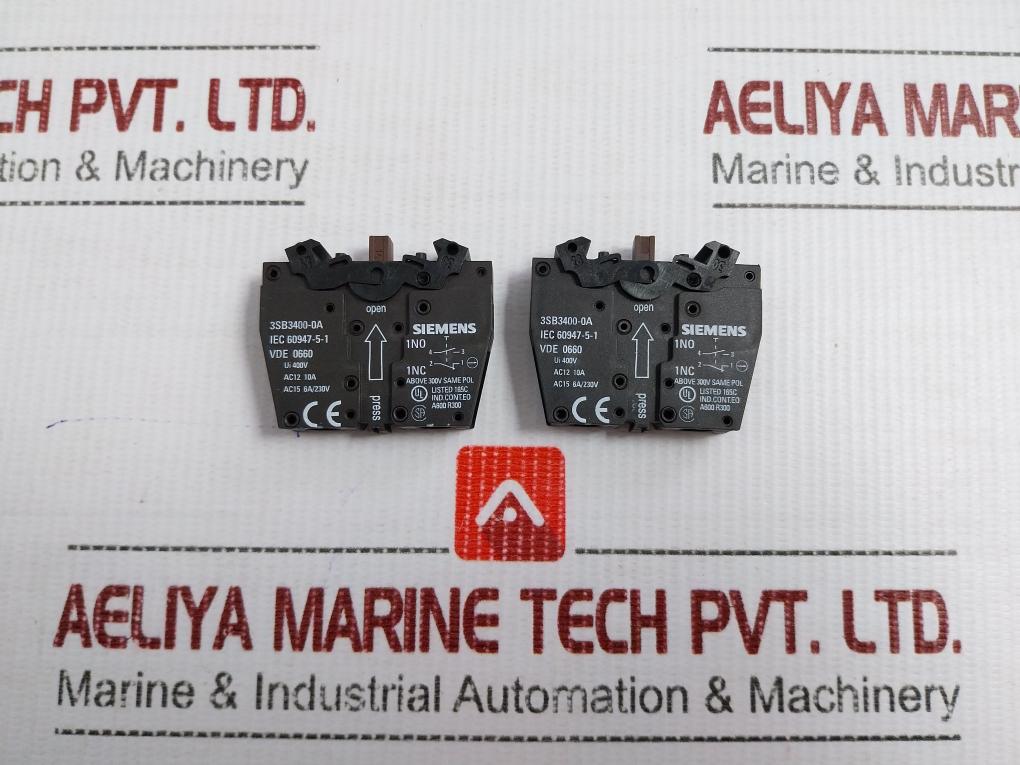 Rotary Selector Switch With Block Base 400V 3Sb3208-2Ea11 Siemens
