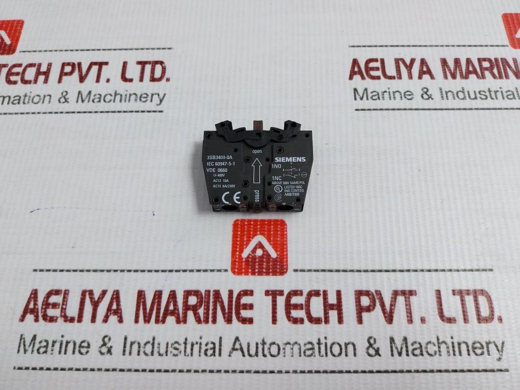 Rotary Selector Switch With Block Base 400V 3Sb3208-2Ea11 Siemens