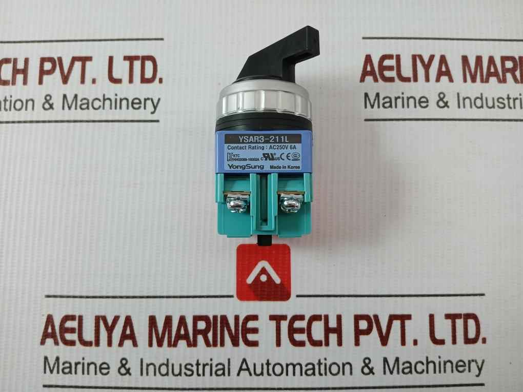 Rotary Selector Switch Ysar3-211L Yongsung Ac250V 6A