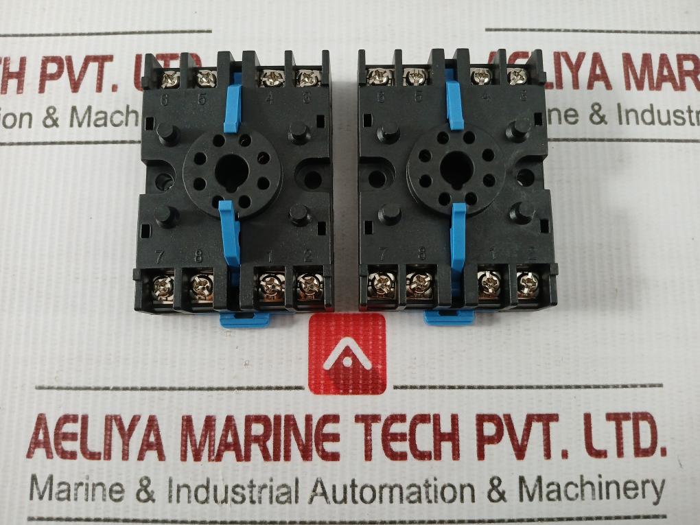 Round-Relay-Socket-Base-250V-7A-8-pin-Autonics-Ps-08-N-Lot-Of-6X-208025-1