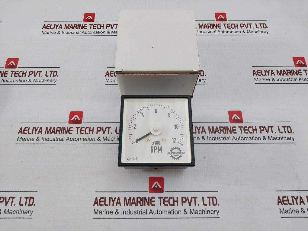 Analog Tachometer Ip56 24V Bergen Engines 0 To 12 X100 Rpm