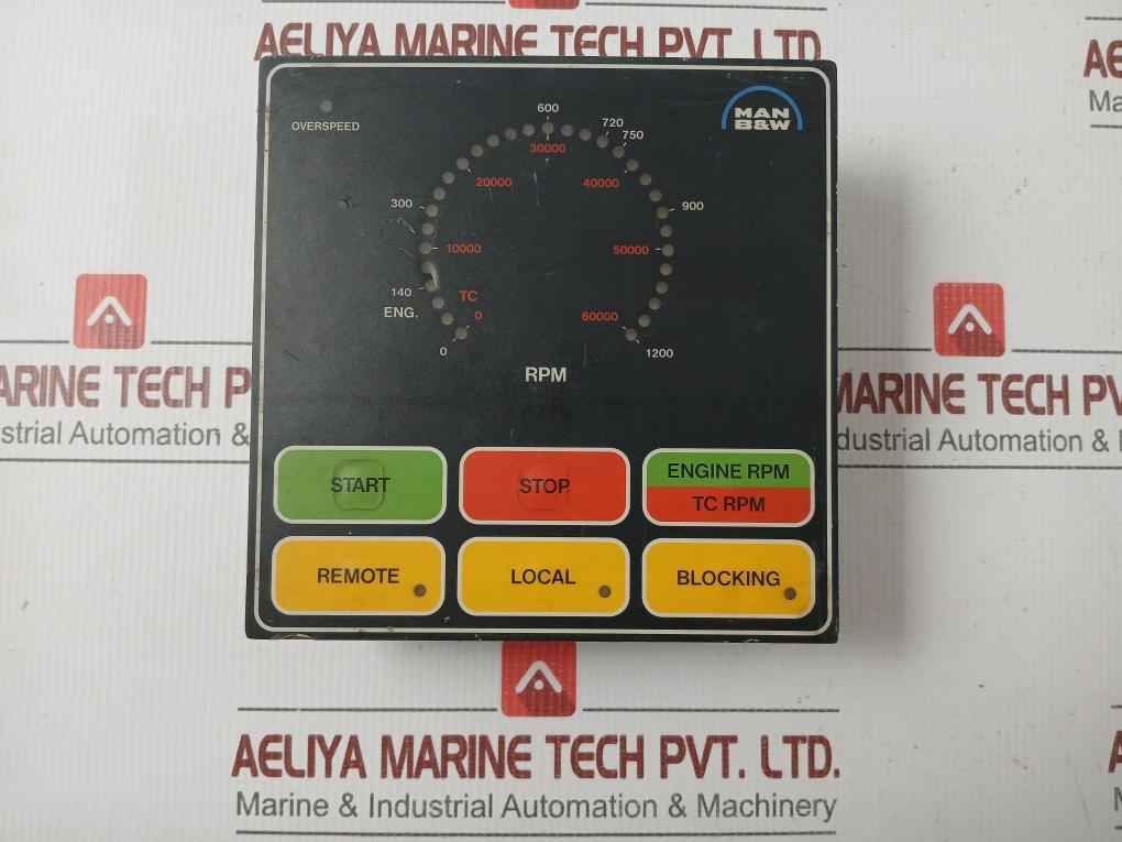 Rpm Indicator 0-1200 Man B&W 24 V Dc
