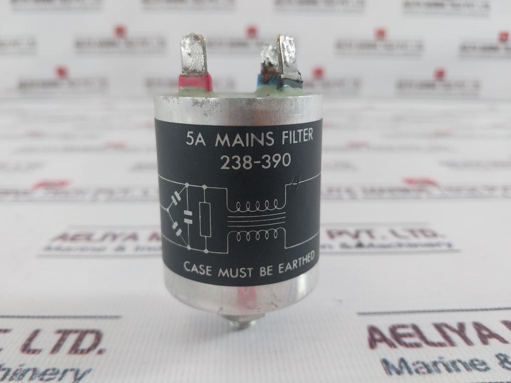 RS 238-390 5A Mains Filter 230V 50Hz