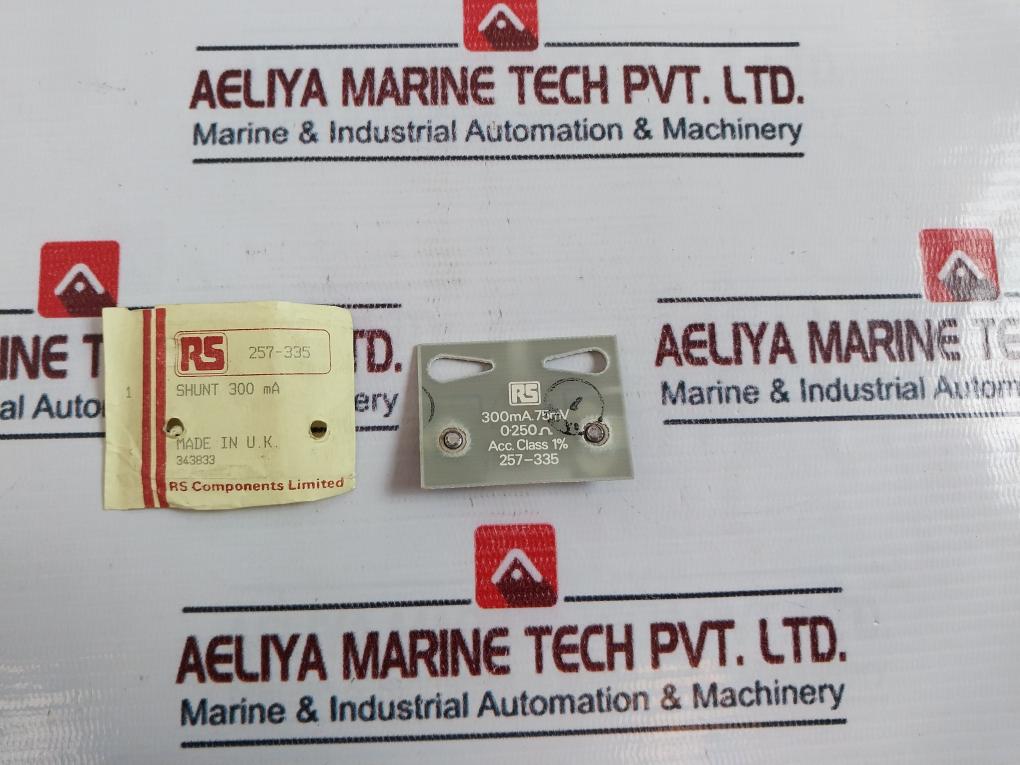 Rs 300Ma.75Mv Shunt Plate