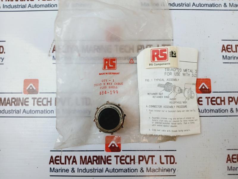 Rs Components 484-341 Triad 9 Way Panel Socket Shell M1731-s09 8915