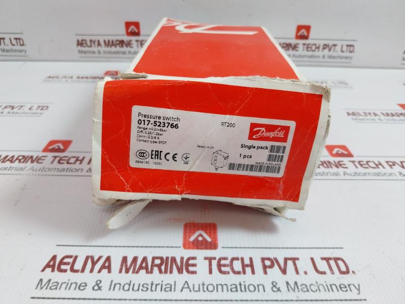 Rt 200 Pressure Switch Range:0.2-6Bar Danfoss