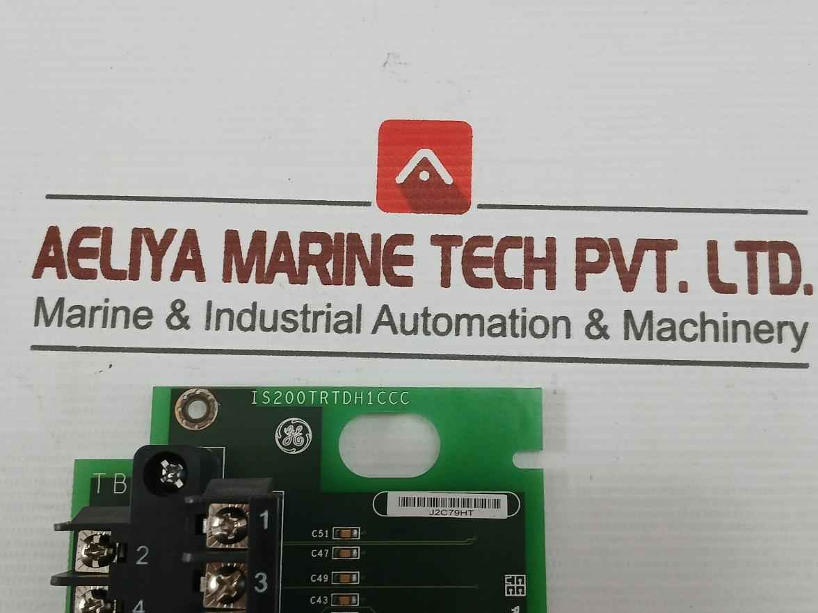 Rtd Input Termination Board General Electric Part No: Is200Trtdh1Ccc