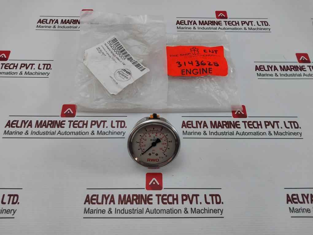 Rwo En 837-1 Pressure Gauge 0-10Bar Rf63