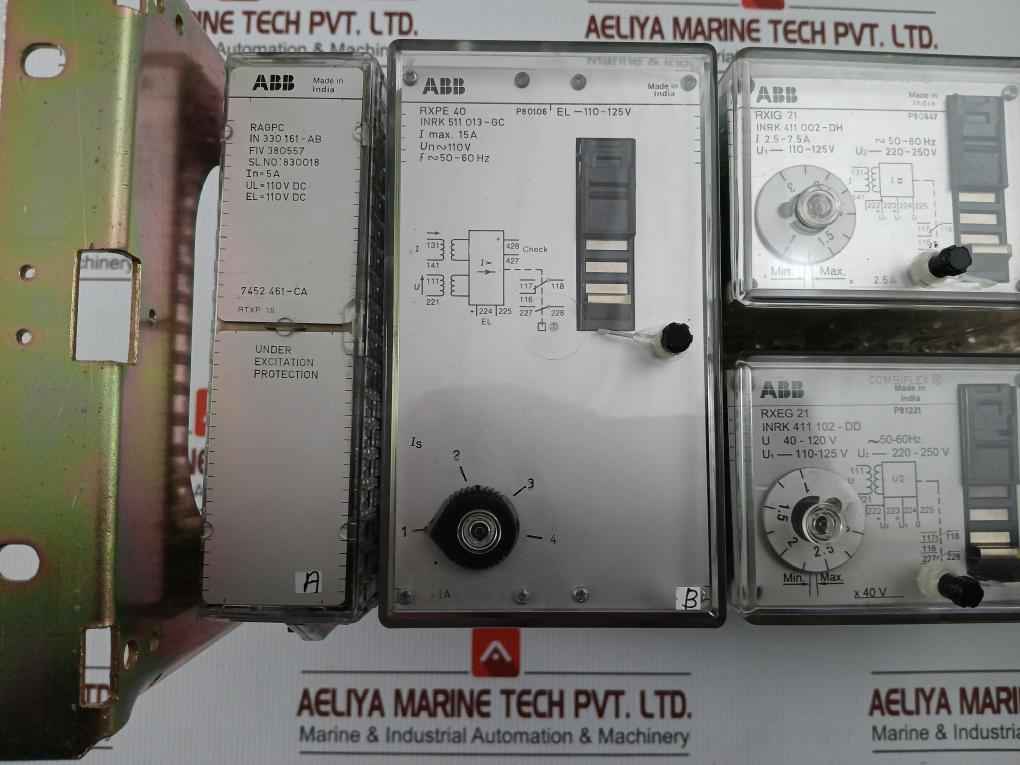 Rxpe 40 Protection Relay Assembly Rtxp 18, Rxig 21, Rxeg 21, Rxtma 1 Abb