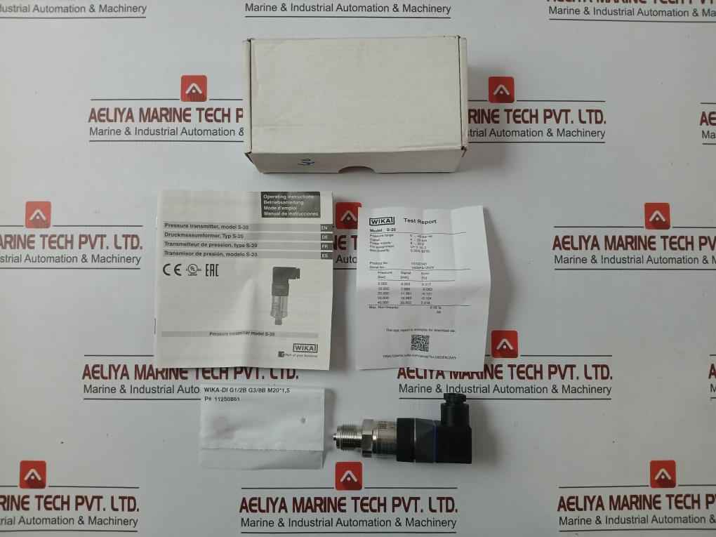 S-20 Pressure Sensor Transmitter Power Supply 8-35V Max.25Ma Wika