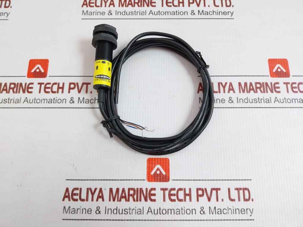 S18-2Vnrl-2M Plastic Barrel Photoelectric Sensor Banner Engineering