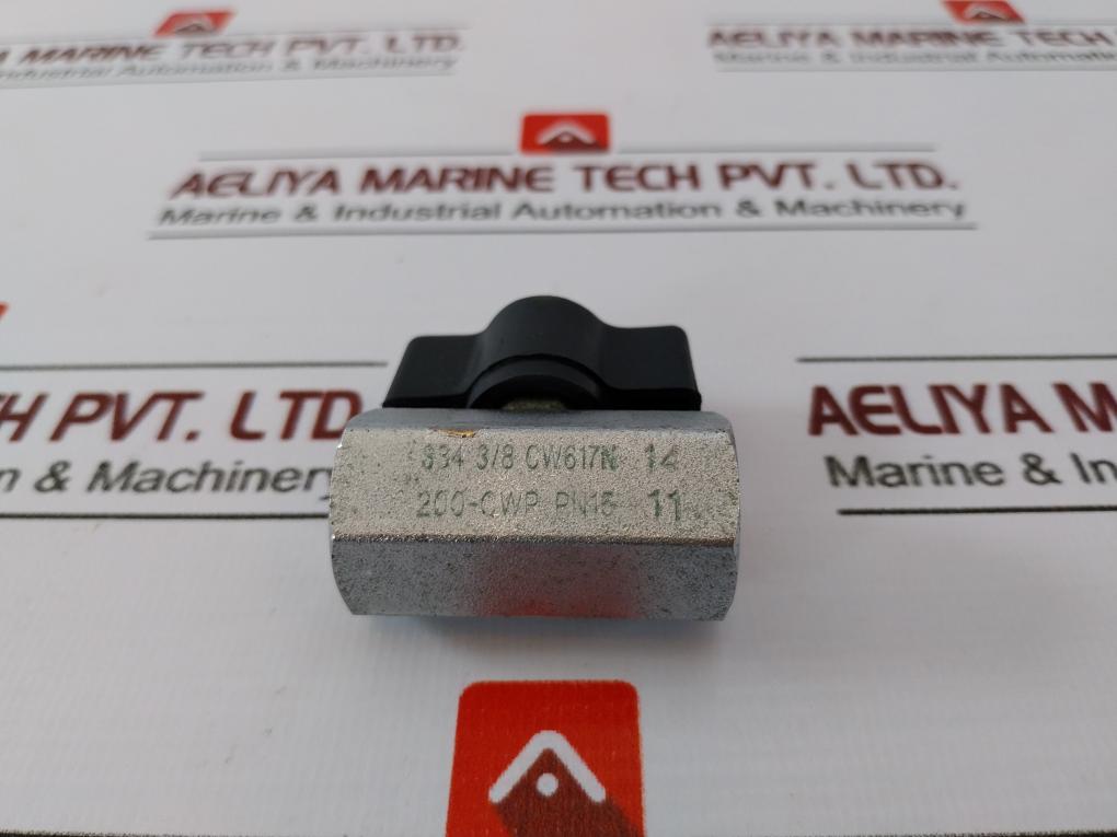 S34 3/8 Cw617N 200-cwp Pn15 Flow Valve Used