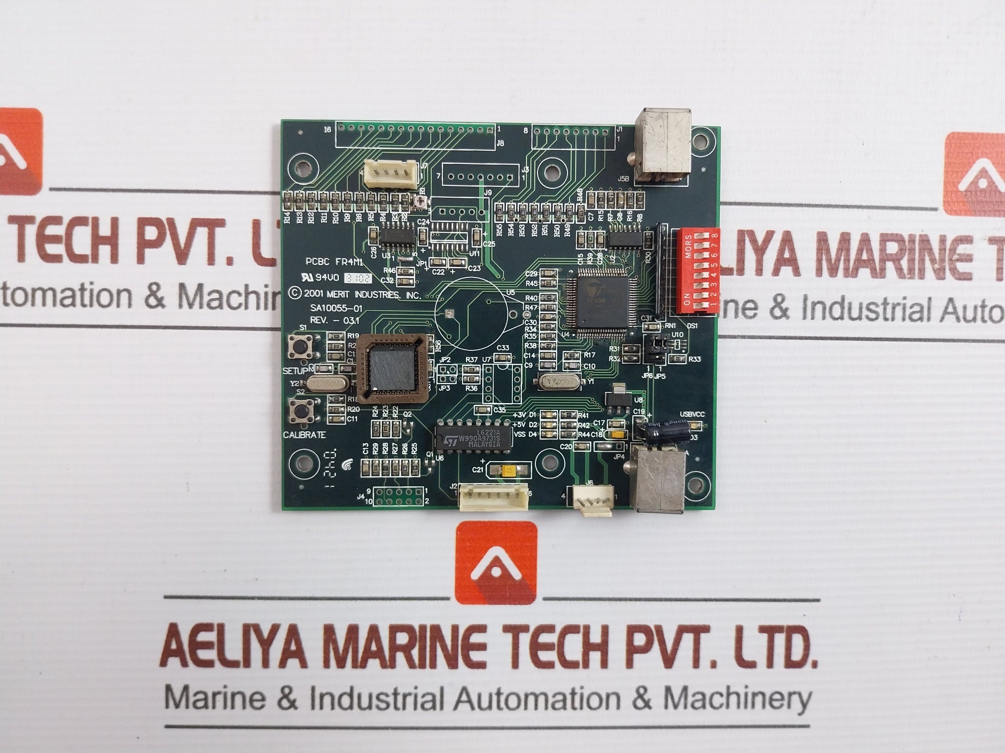 Sa10055-01-I-O-Printed-Circuit-Board-Pb10055-01-Merit-Industries-Rev-03-1-1
