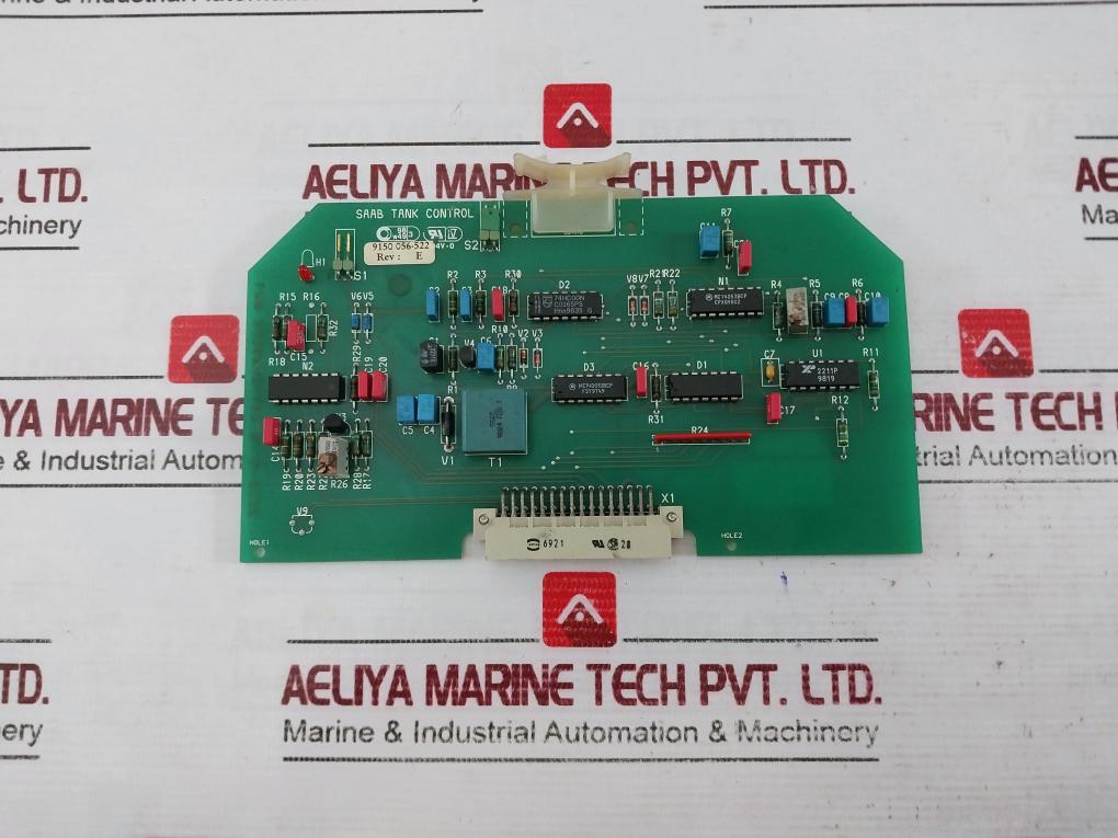Saab Tank Control Pwb 9150062-102 Pcb Card Rev E 9150 056-522