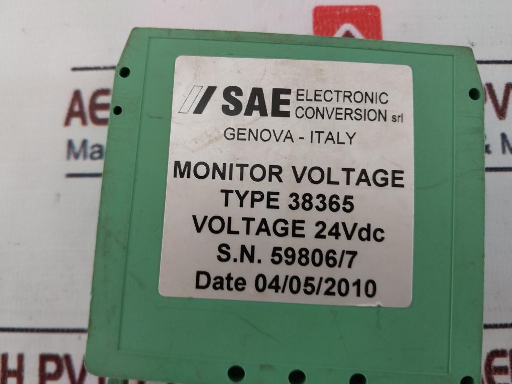 Sae 38365 Monitor Voltage