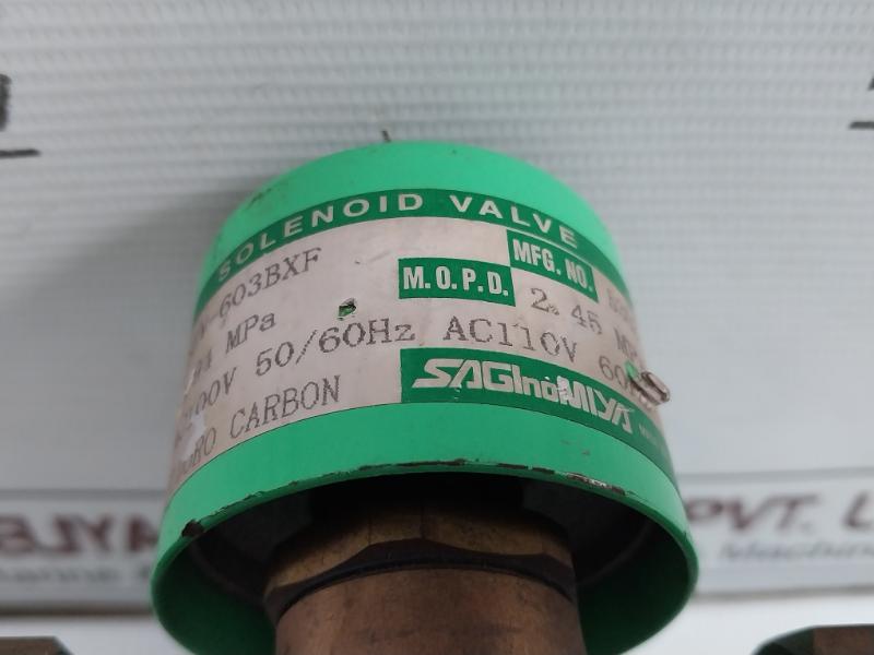 Saginomiya Ac 100V 50/60Hz Refrigeration Solenoid Valve Sev-603Bxf