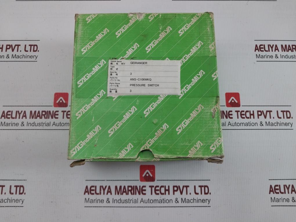Saginomiya Pressure Control Switch Ans-c106Wkq