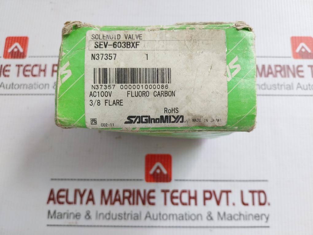 Saginomiya Ac100V 50/60Hz Two-way Solenoid Valve For Refrigerants Sev-603Bxf
