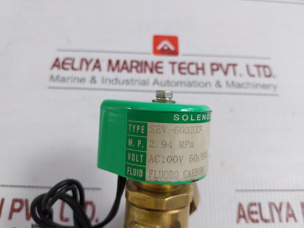 Saginomiya Ac100V 50/60Hz Two-way Solenoid Valve For Refrigerants Sev-603Bxf