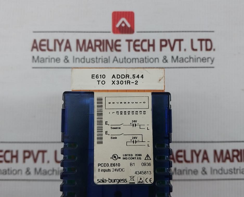 Saia-burgess 8 Inputs 24Vdc Digital Input Module Pcd3.C100