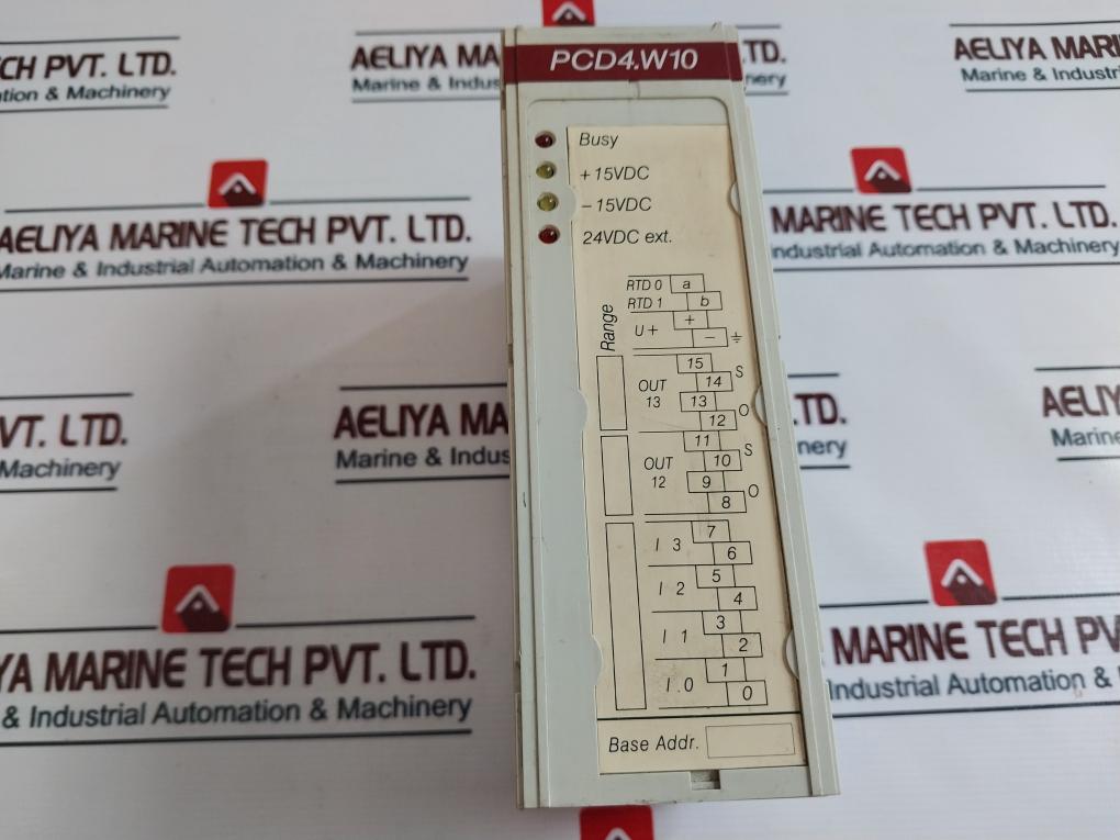 Saia Pcd4.W100 Analog Module Version: D