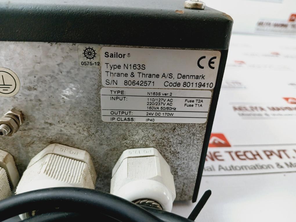 Sailor N163S Ac/Dc Power Supply 160Va, 50/60Hz