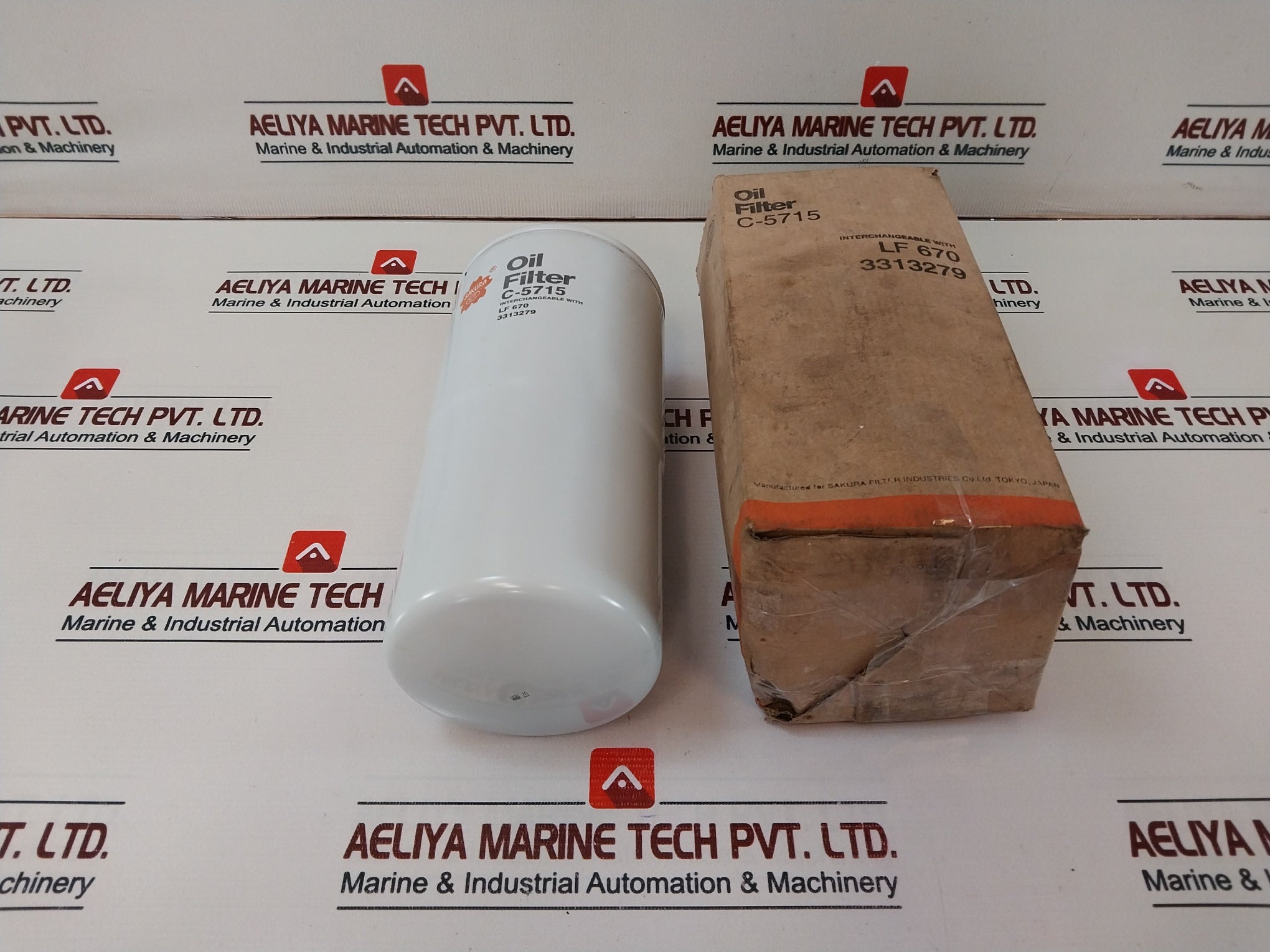 Sakura C-5715 Oil Filter Interchangeable With Lf 670