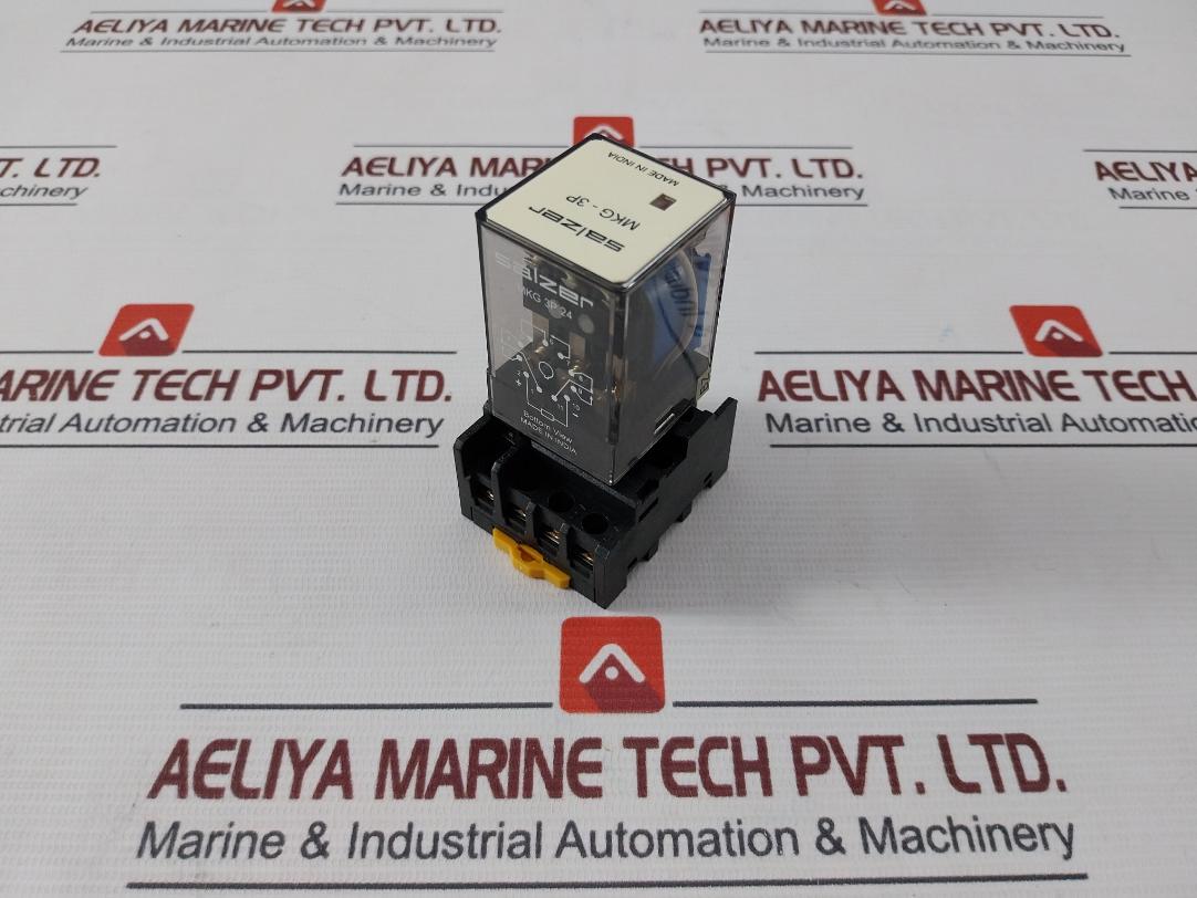 Salzer Mkg 3P 24 Plug-in Relay With Base Pf113A-e 24Vdc