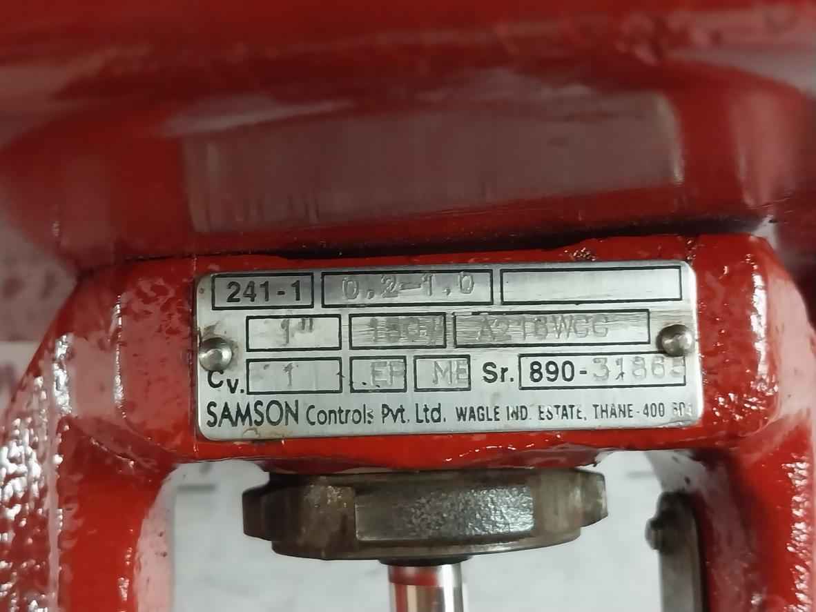 Samson 241-1 Pneumatic Control Valve A216Wcc Cl150 15Mm 1" 150