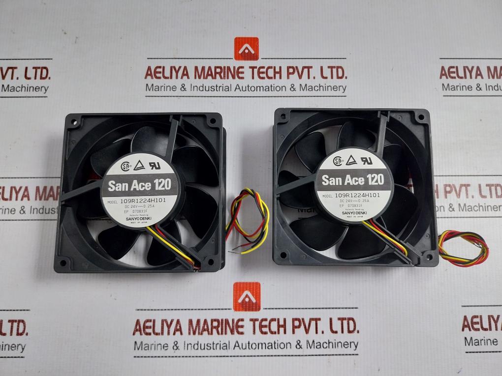 San Ace 120S Sanyo Denki 109R1224H101 Dc 24V-0.25A Counter Rotating Fan