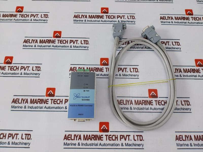 San Telequip Sc04m2 Rs232 To Rs485 Converter W/ Multicore Unshielded Cable