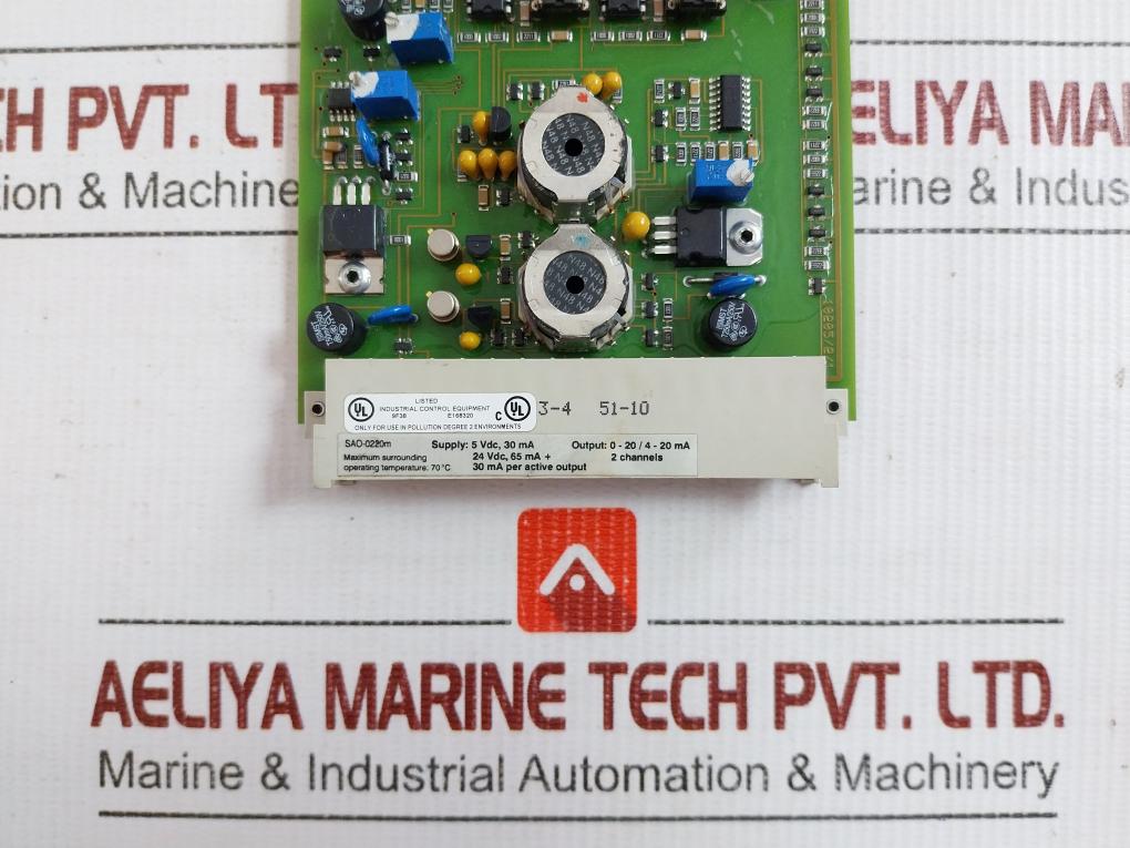 Sao-0220M Honeywell 5Vdc 30Ma Safe Analog Output Module