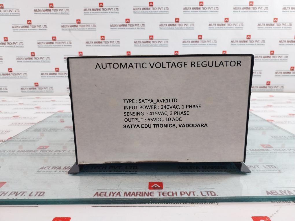 Satya EDU Tronics AVR1LTD Automatic Voltage Regulator 240VAC Input 415VAC