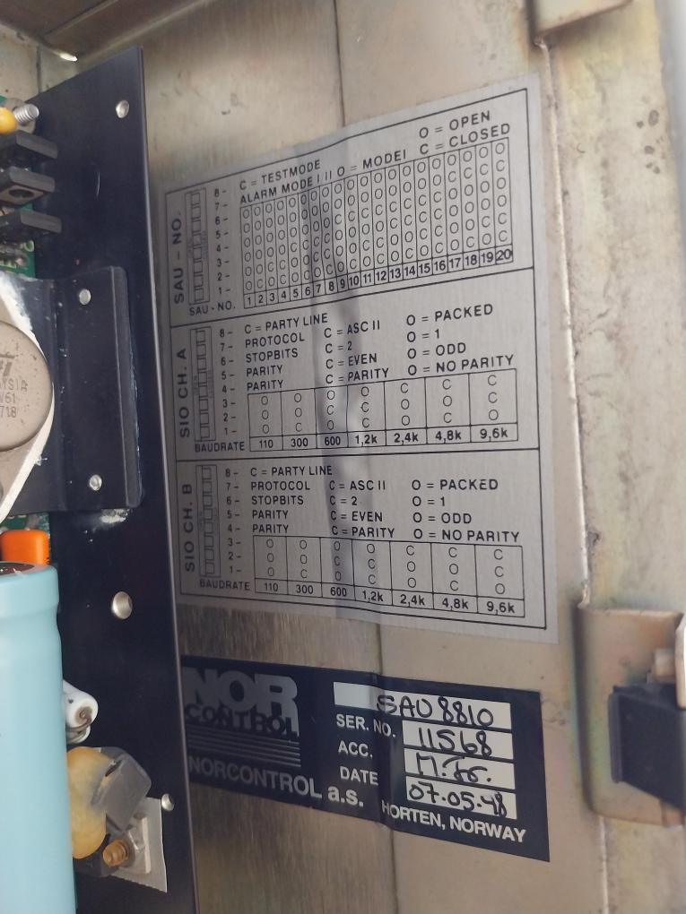 Sau 8810 Signal Acquisition Unit Input 20-60Vdc 3A Vt25-373-99/X9 Nor Control