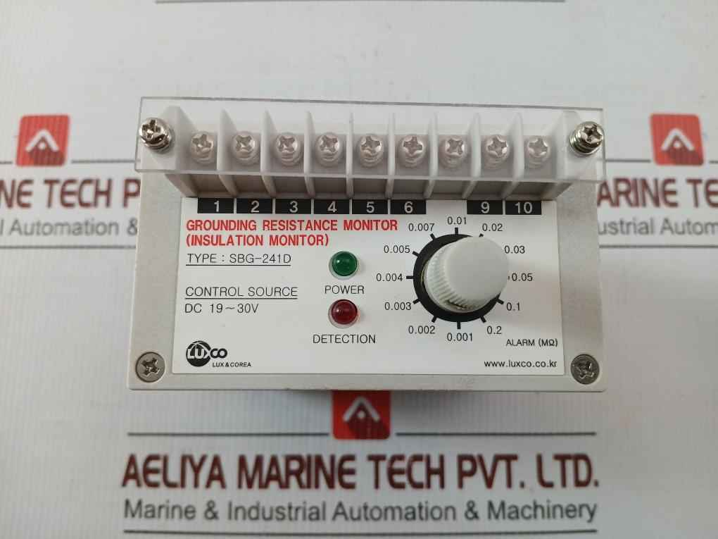 Sbg-241D Luxco Dc 35V Grounding Resistance Monitor