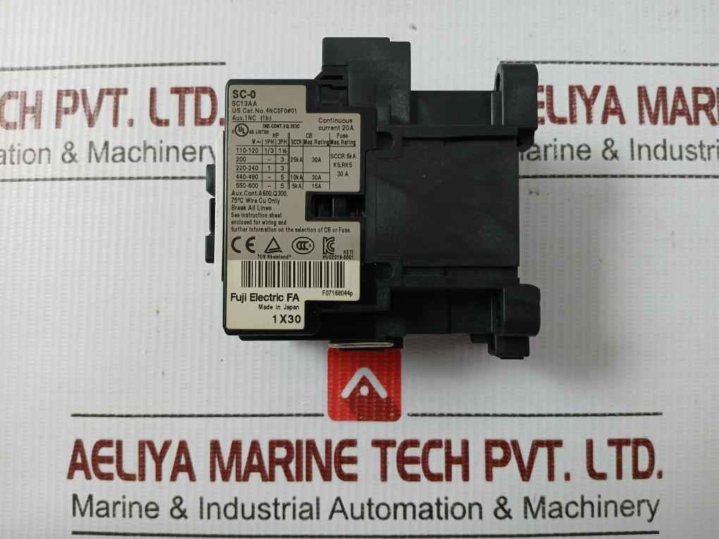 Sc13Aa Sc-0 Magnetic Contactor 50/60 Hz 200V Ac Fuji Electric
