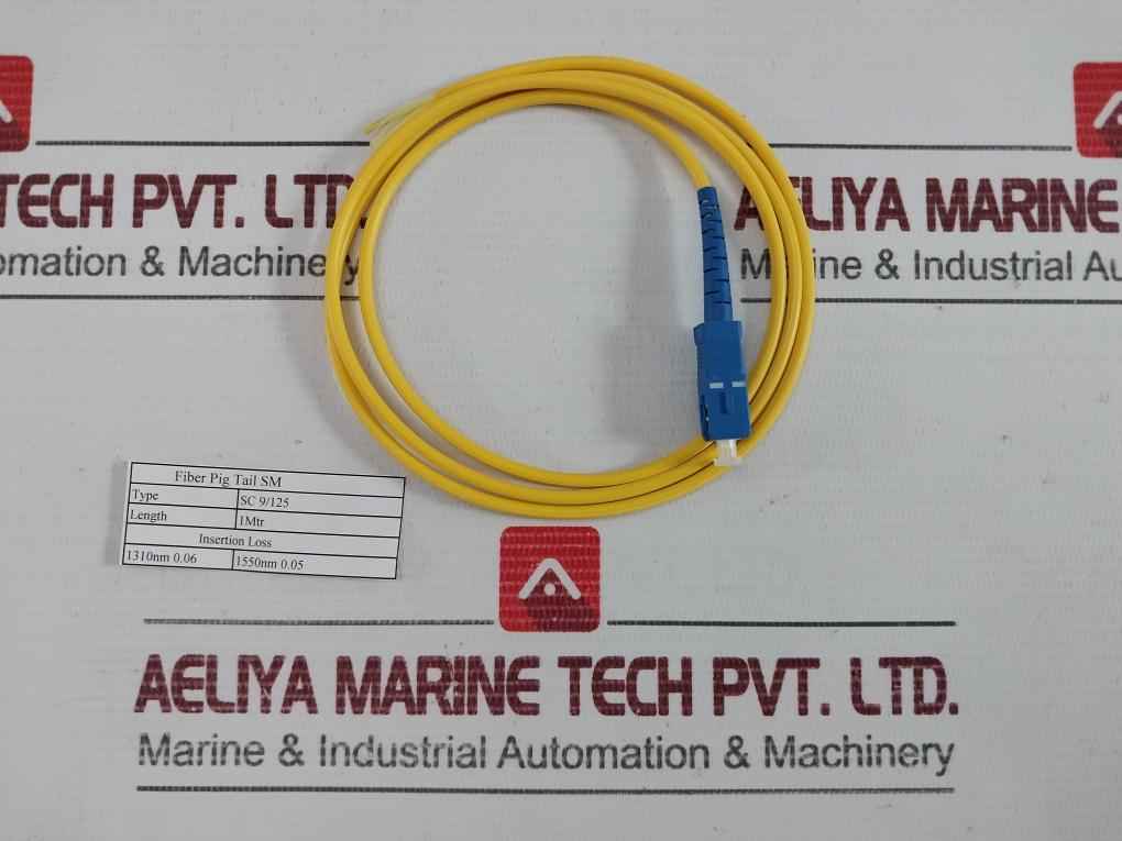 Sc 9/125 1 Meter Fiber Pig Tail Sm Patch Cord Cable New