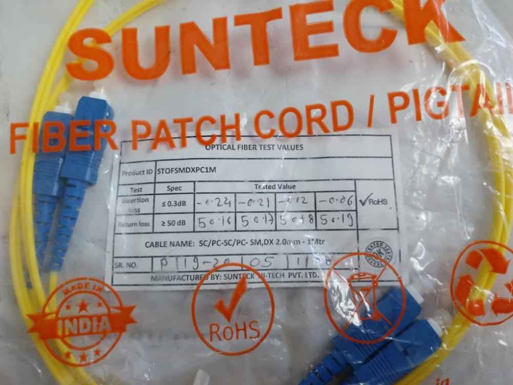 Sc Duplex Fiber Optic Cable Set 1M Stofsmdxpc1M Sunteck