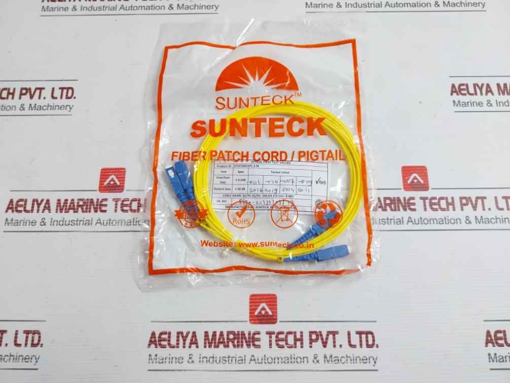 Sc Pc Sc Pc Single Mode Fiber Patch Cord Set Stofsmdxpc 3M Duplex 9/125 Sunteck