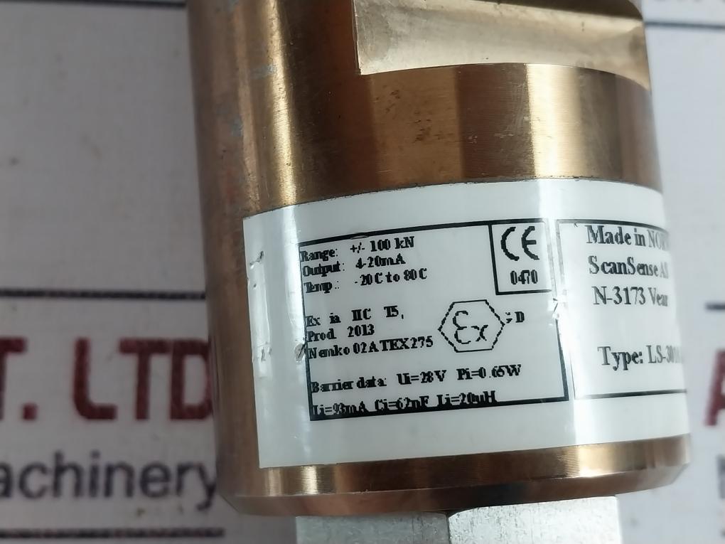 Scansense Ls-3010-sp Load Cells 4-20Ma Output Ex Ia Iic T5