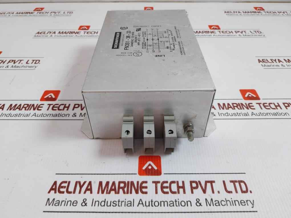 Schaffner 3 Phase Emi Rfi Line Filter 50-60Hz Fn351-36-33