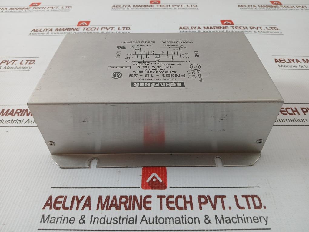 Schaffner 50-60 Hz Power Line Filter Fn351-16-29