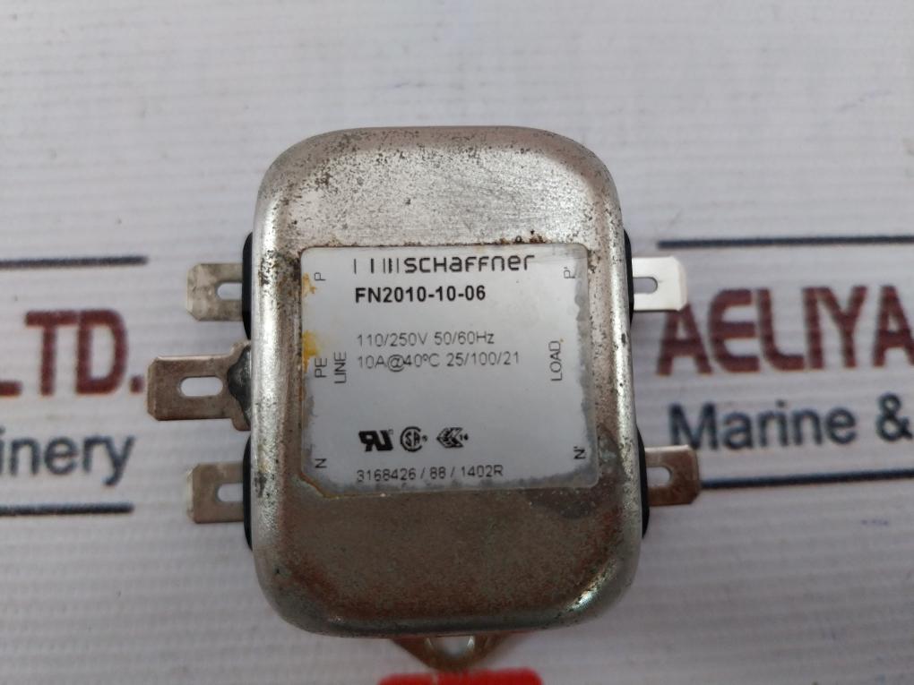 Schaffner Fn2010-10-06 Power Line Filter 3168426/88/1402R